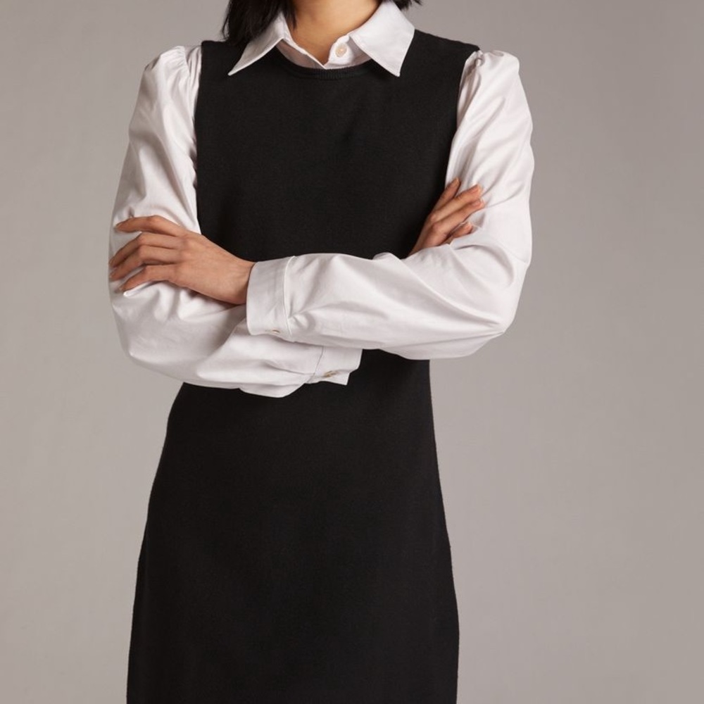 eva franco layered mini dress